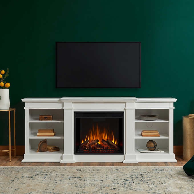 Real Flame Fresno 182.9 cm (72 in.) Media Console Fireplace