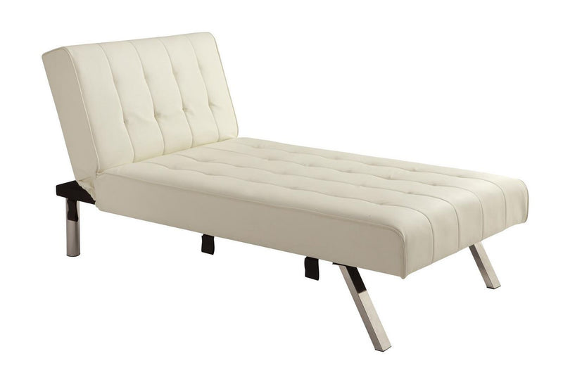 DHP Emily Faux Leather Chaise Lounger