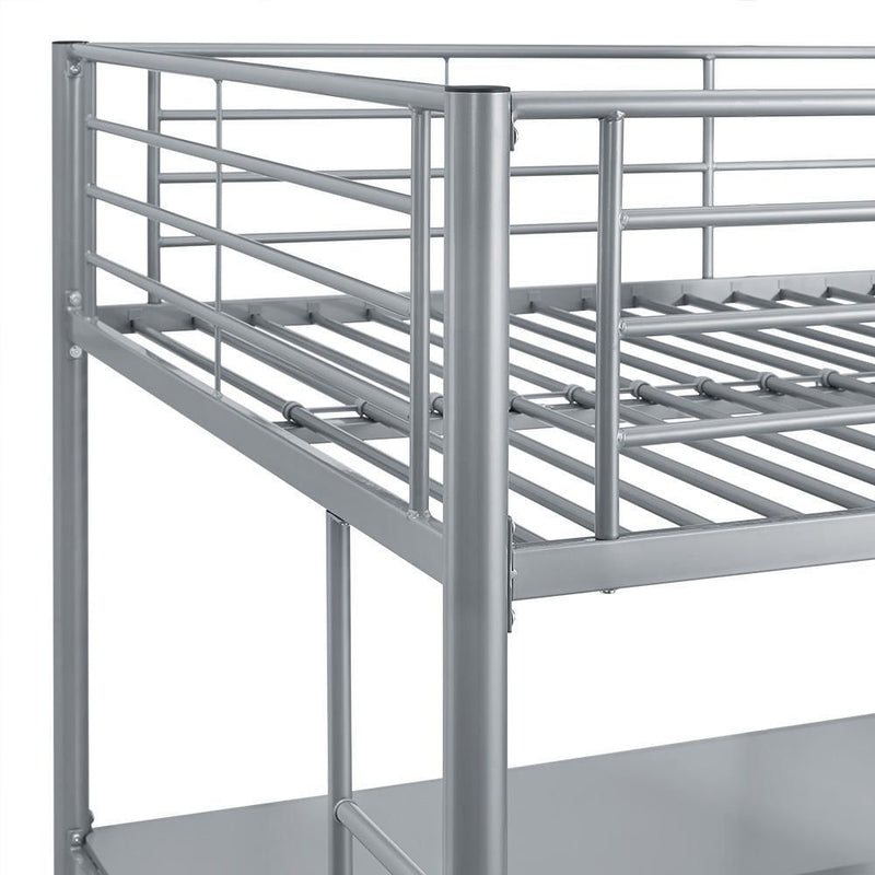 Manor Park Modern Metal Full Size Loft Bed Colour:  Silver