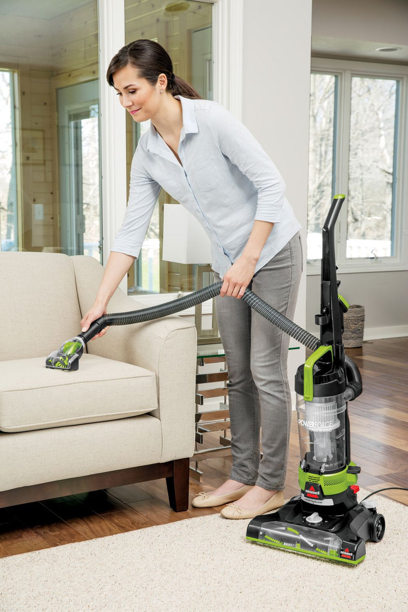 BISSELL PowerForce® Turbo Rewind Upright Vacuum with multi-cyclonic technology