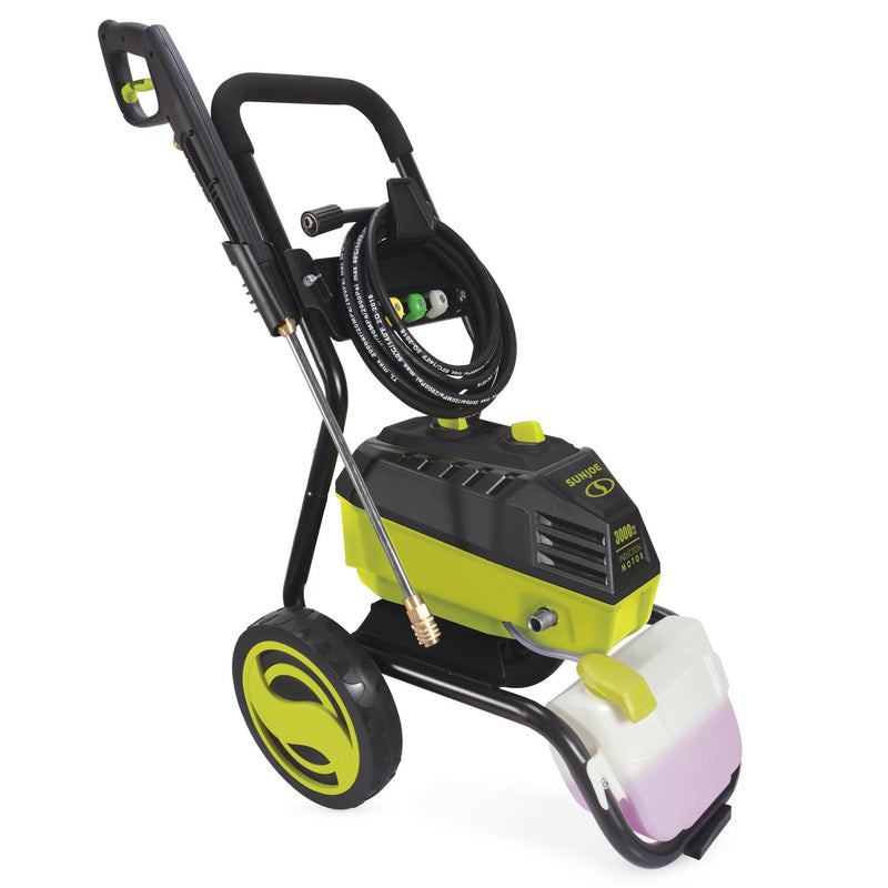 Sun Joe 3000 PSI 5 LPM High Performance Induction Motor Electric Pressure Washer with Roll Cage
