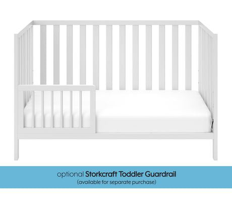Storkcraft Pacific 4-in-1 Convertible Crib -White