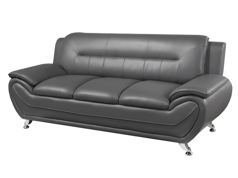Brassex Inc Riley 3-Seater Sofa, Grey