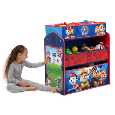 PAW Patrol Design & Store 6 Bin Toy Storage Organizer by Delta Children