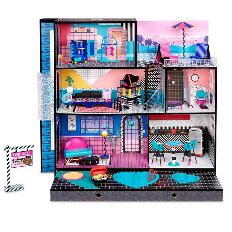L.O.L. Surprise! O.M.G. House – Real Wood Doll House with 85+ Surprises