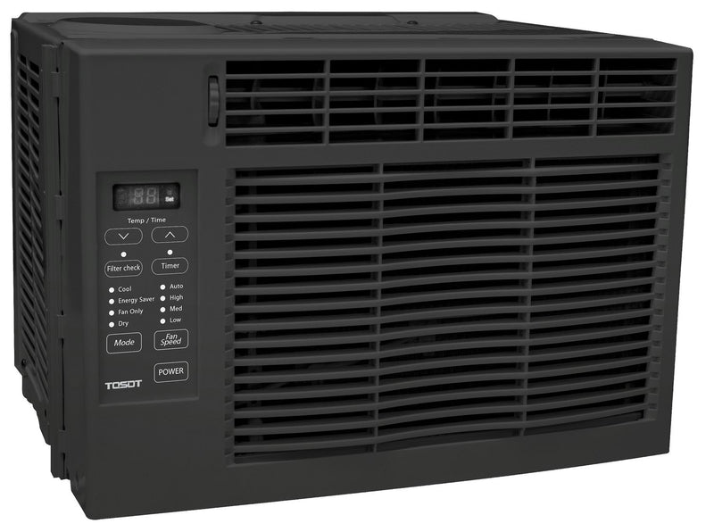 Tosot 6,000 BTU Window Air Conditioner in Black with Remote Control