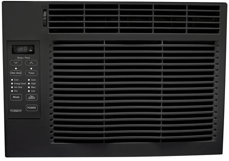 Tosot 6,000 BTU Window Air Conditioner in Black with Remote Control