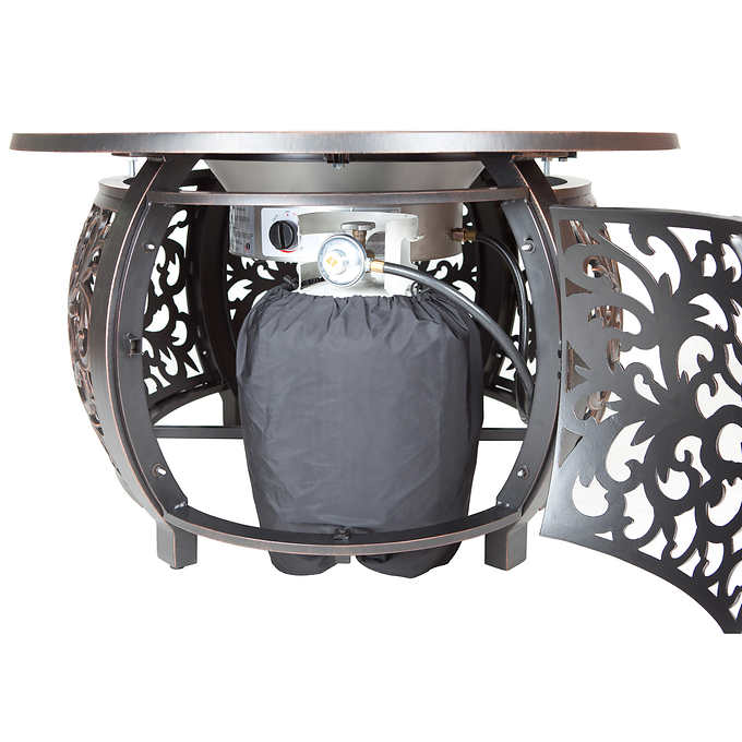 Cast Aluminum Oval Propane Fire Table