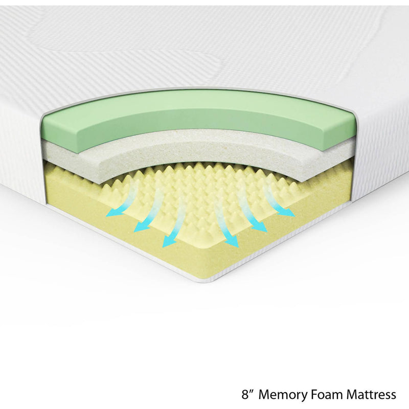 Spa Sensations by Zinus 8-inch Comfort Memory Foam Mattress Queen Size