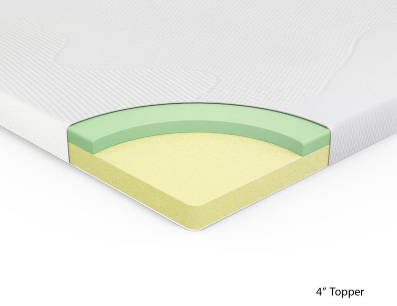 Spa Sensations 4-inch Memory Foam Mattress Topper - QUEEN - Real deal Outlet