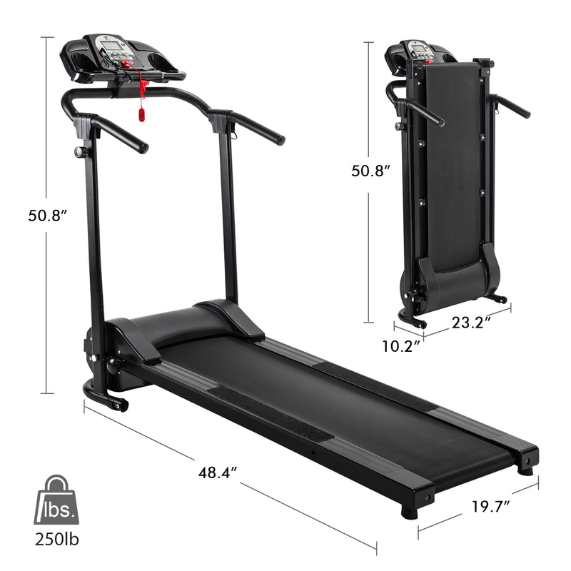 ZELUS Electric Treadmill w/ APP Control & Holder Design