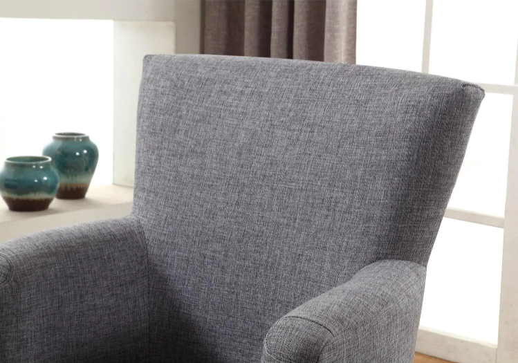 Nathaniel Home Grey Swivel Accent Chair