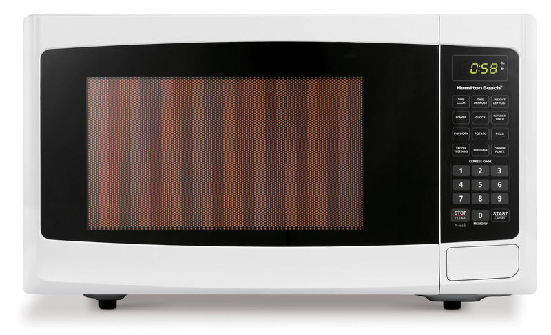 Hamilton Beach Microwave 1.1 cu.ft. White - Real deal Outlet
