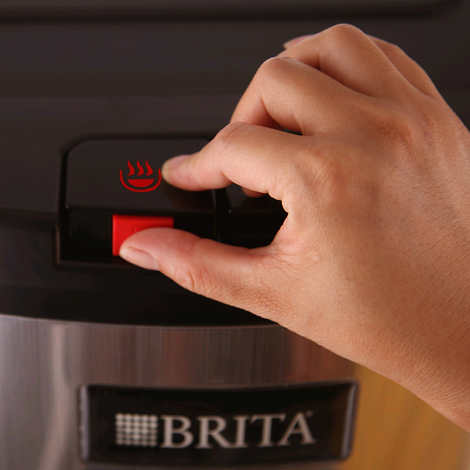 BRITA- Bottom-Loading Water Cooler with Built-in Brita Filter, Stainless Steel