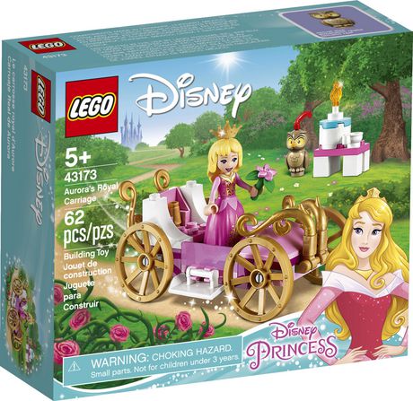 LEGO Disney Aurora’s Royal Carriage 43173 Sleeping Beauty Toy Building Kit (62 Pieces) Includes 62 Pieces, Ages 5+