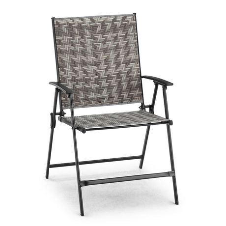 Mainstays 5 Piece Outdoor Wicker Folding Dining Set - Real deal Outlet
