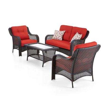 Hometrends Tuscany II 4 Piece Conversation Set - Real deal Outlet