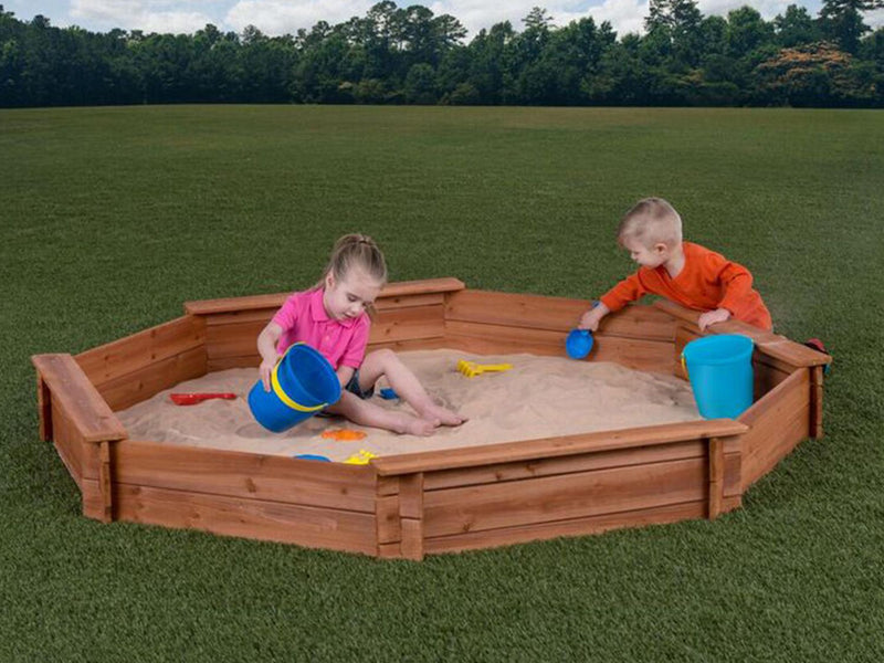 Creative Cedar Designs Octagon Wooden Sandbox
